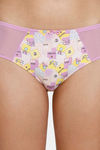 Zivame Retro Vibes Low Rise Full Coverage Hipster Panty - Violet Tulle — thumbnail 7